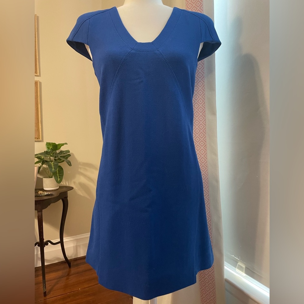 Tibi Deep Blue Mini Dress - Picture 4 of 13